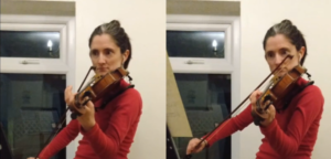 Self-duet bach violin concerto